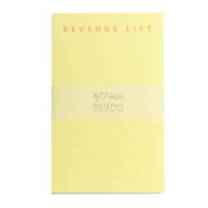 417 Press Revenge List Yellow Notepad never used home accessory notebook school